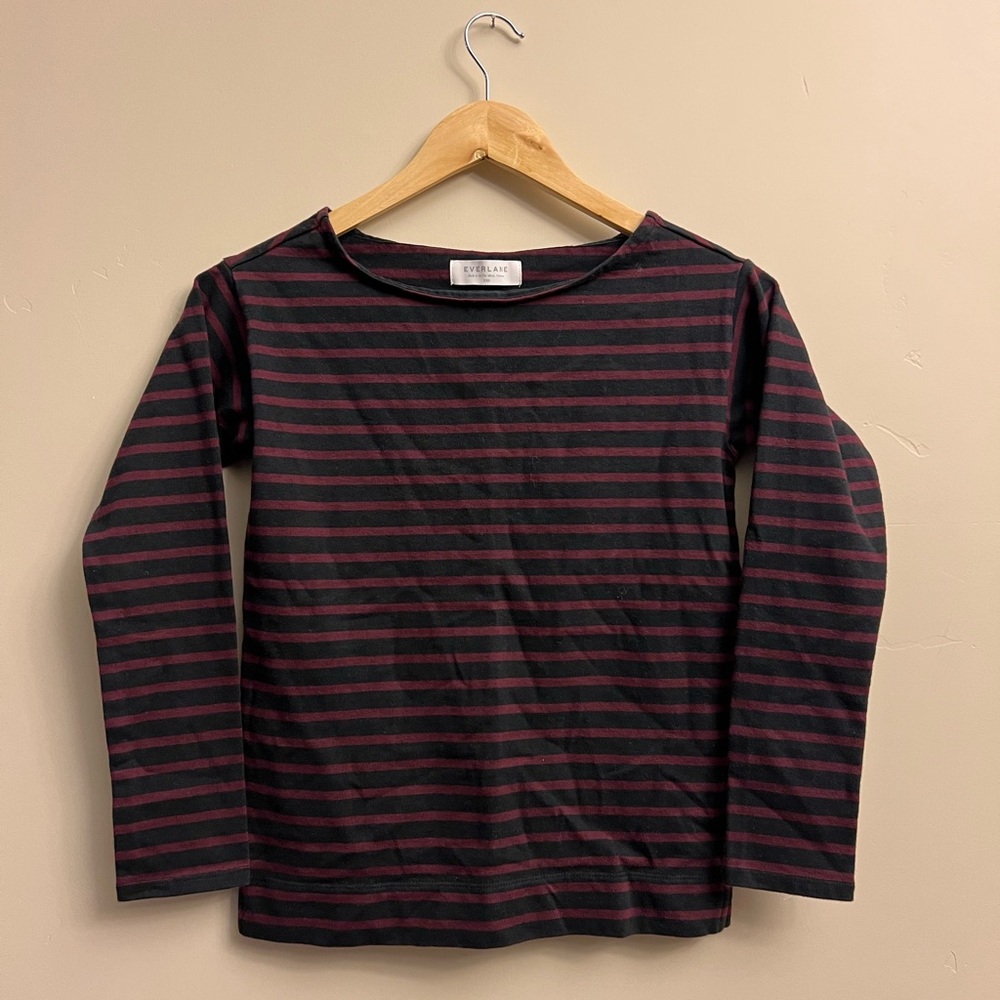 Everlane Boatneck long sleeved shirt